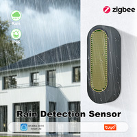 Sensor de Detección de Lluvia Zigbee IP65, Detector de Fugas Inteligente a Prueba de Agua para el Hogar, Compatible con Tuya Smart Life