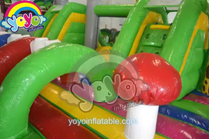 Aire de jeux gonflable champignon de la jungle 3D géant, zone de saut en forme de champignons, capacité commerciale, PVC de qualité professionnelle pour fêtes en extérieur - Product Image 3