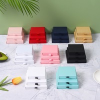 Boîte cadeau personnalisée en carton pour bijoux, avec logo imprimé, pour boucles d'oreilles, colliers et bagues