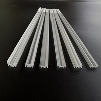 Précision 45 °   Lentille asymétrique simple pour éclairage sur rail LED linéaire, diffuseur de faisceau spot pour magasin, entrepôt, couloir