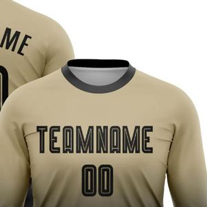 Men Gradient <b>Long</b> Sleeve Soccer Jersey Breathable Football Training Shirt Quick Dry Athletic Sportswear for <b>Matches</b> Practice - Product Image 4