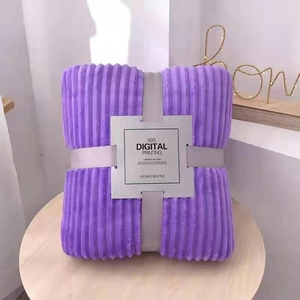 Chứng Nhận OEKO-TEX Bán Buôn 100% Polyester Lông Cừu Chăn Có Thể Đảo Ngược Sọc Chunky Sang Trọng Flannel Chăn Lông Cừu Ném - Product Image 3
