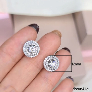 Orecchini a perno rotondi semplici da donna, accessori per l'orecchio alla moda per l'uso quotidiano - Product Image 5
