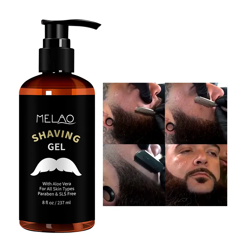 Crema Eemoval per Gel da barba organica naturale con etichetta privata all'ingrosso per ammorbidire i capelli idratanti per il viso per uomo