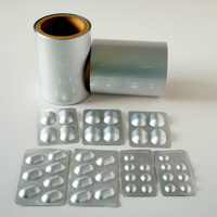 Emballage de blister en aluminium multicolore à froid, plastique aluminium