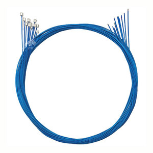 Câbles de frein et de changement de vitesse en acier inoxydable 304 avec revêtement bleu et embouts pour VTT, vélo de route et accessoires de vélo - Product Image 5