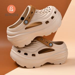 Femmes été EVA sandales à talons fond épais anti-dérapant sabots Sexy <span class=keywords><strong>femme</strong></span> plate-forme compensées chaussures de jardin hauteur augmentant style - Product Image 4