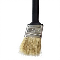 Pinceau de peinture triangulaire de qualité industrielle pour radiateur à cadre, manche long, poils de sanglier doux, option OEM pour le bricolage domestique