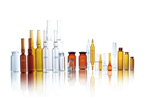 Ampolla de vidrio vacío para el cuidado de la piel, con forma especial abierta, ISO, de lujo, para cosméticos, 1ml, 2ml, 5ml, 10ml