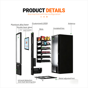 <span class=keywords><strong>Distributeur</strong></span> automatique XY 2026 avec paiement combiné, écran tactile 21,5 pouces, pour snacks et boissons, certifié pour centres commerciaux, écoles, mini-marchés et entreprises - Product Image 3