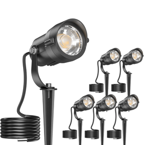 Single Leg LED <strong>Garden</strong> Ground Spike Light Slanted Cap Landscape <strong>Lamp</strong> Warm White for Park Yard Tree Illumination Spotlight - Product Image 1