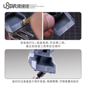 USTAR 9091 ชุดเครื่องมือสำหรับงานก่อสร้าง พร้อมหัวตัวอักษรโลหะเคลือบไฟฟ้า สำหรับการปรับแต่งรายละเอียด สำหรับเด็กอายุ 14 ปีขึ้นไป - Product Image 3