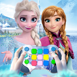 Máquina de juego Disney Frozen con botones coloridos, juguete portátil para niños de 5 a 7 años, funciona con pilas, juego educativo de plástico - Product Image 1