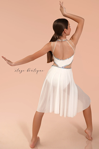 <span class=keywords><strong>Justaucorps</strong></span> de <span class=keywords><strong>danse</strong></span> de ballet lyrique blanc de haute qualité - Product Image 2