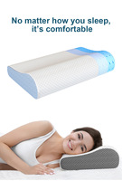 Oreiller respirant moderne orthopédique pour le cou, oreiller ergonomique en mousse à mémoire de forme, réglable, confortable pour dormir