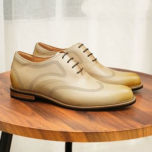 Zapatos de Vestir de Alta Gama para Hombre, Estilo Italiano, Formales, de Cuero Genuino, Hechos a Mano, Mocasines, Zapatos Oxford Formales de Negocios para Hombre - Product Image 2