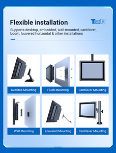 4k siêu HD không quạt AIO màn hình điện áp rộng đầu vào Win10/Android nhúng IP65 công nghiệp đa-màn hình cảm ứng Bảng điều chỉnh <span class=keywords><strong>PC</strong></span> New SSD - Product Image 4