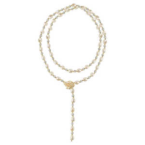 Collier de perles baroques naturelles haut de gamme pour femme, collection automne-hiver, chaîne longue style cygne pour pull, idéal pour le superposition - Product Image 2