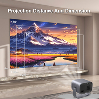 Projecteur intelligent Topleo Factory Outlet, mise au point électrique, BT WIFI, vidéo, home cinéma, mini projecteurs Android