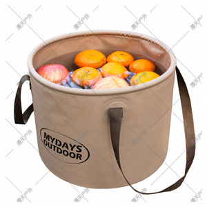Cubo Plegable Mydays para Exteriores, 20L, Tela Oxford, Multiusos, para Pesca, Picnic, Almacenamiento, con Doble Asa - Product Image 2