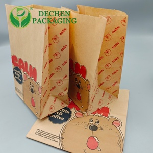 Kebab Packaging Bag Foiled Paper Bags For Take Away Food