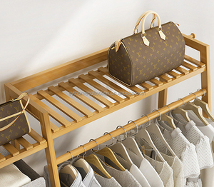 Perchero <span class=keywords><strong>de</strong></span> Bambú <span class=keywords><strong>al</strong></span> <span class=keywords><strong>por</strong></span> <span class=keywords><strong>Mayor</strong></span>, Diseño Simple, Perchero <span class=keywords><strong>de</strong></span> Pie <span class=keywords><strong>de</strong></span> Bambú, Duradero, para Dormitorio, <span class=keywords><strong>al</strong></span> <span class=keywords><strong>por</strong></span> <span class=keywords><strong>Mayor</strong></span>, con Estantes <span class=keywords><strong>de</strong></span> Múltiples Niveles - Product Image 2