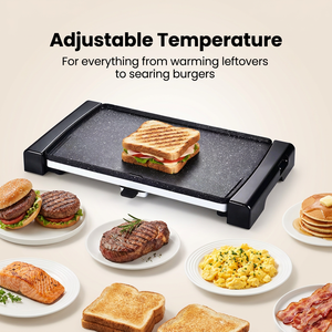 <span class=keywords><strong>Plaque</strong></span> de cuisson électrique multi-usages vérifiée <span class=keywords><strong>pour</strong></span> œufs et viande, barbecue de cuisine antiadhésif, gril de table polyvalent <span class=keywords><strong>pour</strong></span> la maison - Product Image 4