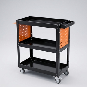 Carro de herramientas silencioso de hierro engrosado de alta resistencia, directo de fábrica, carrito plano de bajo costo con cajones para almacén industrial y taller - Product Image 1
