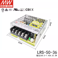 Fuente de Alimentación Encapsulada Mean Well LRS-50-24 LRS-50-12 LRS-50-5 de 50W, Nueva