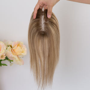 Stok Siap Kirim Rambut Brazil 3*4 100% Density Mono Base Topper Warna Sesuai Pesanan Mono Base Topper 100% Rambut Asli Manusia - Product Image 3