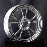 Jantes de course AX Forged Drag Frontrunner 17x4.5 5x120.65 polies, 5 trous, pour course de dragster, déport personnalisé pour Camaro 1973