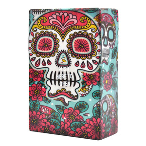 Boîte à motif <span class=keywords><strong>de</strong></span> mélange portable, 20 pièces, emballage en plastique acrylique <span class=keywords><strong>de</strong></span> crâne à rabat porte-<span class=keywords><strong>cigarette</strong></span> étui à cigarettes - Product Image 3