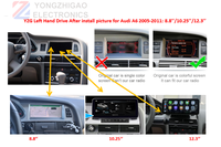 YZG Radio Multimedia con Carplay de 10.25 Pulgadas y 8 Núcleos, Reproductor de DVD, Pantalla de Navegación GPS Android para Audi A6 C6 2005 2006 2007 2008 2009 2010
