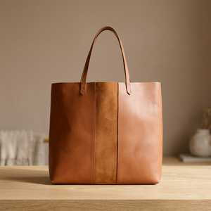 Nouveauté : Pochette en cuir véritable pour femme BS INTERNATIONAL, imperméable, grande capacité, bandoulière, fermeture éclair - Product Image 2