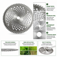 Lame de scie circulaire pour débroussailleuse, lame de coupe pour tondeuse à gazon, pièces de rechange pour outils de jardin - Vente chaude