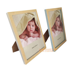 Nouvel arrivage de cadre <span class=keywords><strong>photo</strong></span> bébé bleu <span class=keywords><strong>effet</strong></span> bois double couleurs PS plastique 4x6 5x7 6x8 - Product Image 2