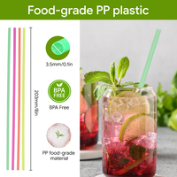 Pailles à boire en plastique de couleurs personnalisées, pailles jetables en blé pour boissons, nouveauté pour hôtels, mariages, Noël