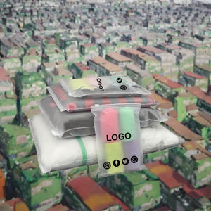 カスタム印刷されたリサイクルロゴジッパー包装大きなつや消しジップロックバルブPE <span class=keywords><strong>PVC</strong></span>プラスチック真空バッグ衣類用 - Product Image 2