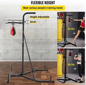 Boxing Stand For Heavy Bag And Speed Bag Foldable Free-Standing Speed Bag Platform Station Boxing Stand