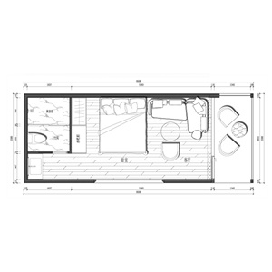 บ้านพักตากอากาศสำเร็จรูปเคลื่อนย้ายได้ บ้านไม้ขนาดเล็ก บ้านโมดูลาร์ บ้านพักตากอากาศแบบตู้คอนเทนเนอร์ โครงสร้างเหล็ก สำหรับรีสอร์ท - Product Image 3