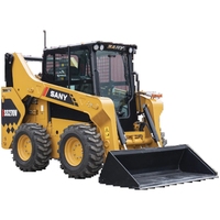 Loader Skid Steer Baru SANY SS270V 0.8 ton Mesin Yanmar dengan Quick Coupler Mini Skid Steer Loader 4x4 Mesin Wheel Loader Beroda