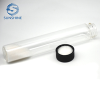 Flacon en verre vide de 25 ml avec bouchon à vis en plastique noir