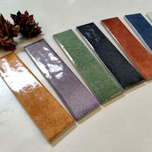 Carreaux muraux vintage en céramique faits à la main, effet dégradé moucheté brillant, faible absorption, pour salles de bain, toilettes, magasins, restaurants et bars - Product Image 3