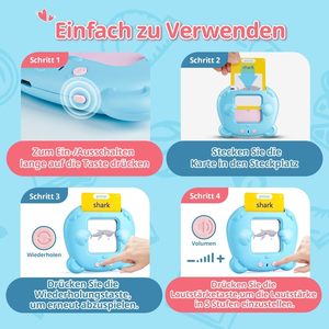 Cartes flash parlantes AHJ 510 mots en allemand, 255 feuilles, jeu interactif de langues pour enfants de 2 à 6 ans, fabriqué en Chine - Product Image 6