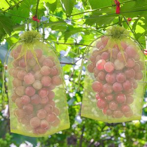 ถุงตาข่ายคลุมผลไม้สีเขียวขนาด 6 x 8 นิ้ว ยี่ห้อ Huamaohengchun สำหรับต้นไม้ผลไม้ ผ้าตาข่ายคลุมผลไม้แบบมีเชือกผูก เหมาะสำหรับต้นไม้ผลไม้ ผัก และสวน - Product Image 6