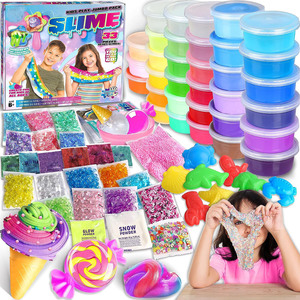 Perfect Kraft <b>Slime</b> Pack to DIY Big Fluffy <b>Slime</b> Making Kits Super Party Favors Gift Toys for Kids - Product Image 1