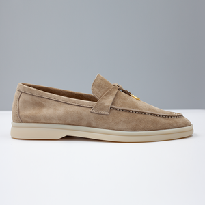 Mocassini Penny da Donna Personalizzati di Lusso e alla Moda in Pelle Scamosciata, <span class=keywords><strong>Scarpe</strong></span> Casual <span class=keywords><strong>Eleganti</strong></span> da Passeggio con Fibbia Metallica Retrò, Modello Slip-On - Product Image 3