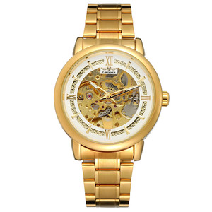 Montre automatique squelette élégante, étanche, fonction lumineuse, cadran bleu avec chiffres romains, montre-bracelet mécanique en acier inoxydable pour homme - Product Image 3