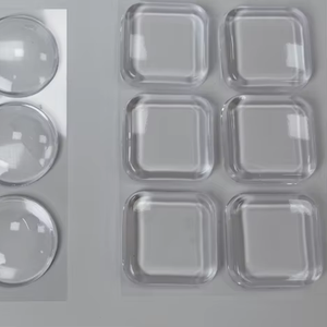 Lot de 6 butées de porte carrées auto-adhésives en PU de 40 mm, protecteurs muraux anti-collision, pare-chocs, autocollants de protection murale Elf - Product Image 1