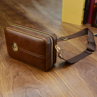 Estuches de Cigarros Mini de Cedro Español Personalizados, Humidores, Bolsa de Viaje de Cuero, Resistente a la Humedad, Ecológico, Estilo Americano, Personalizable